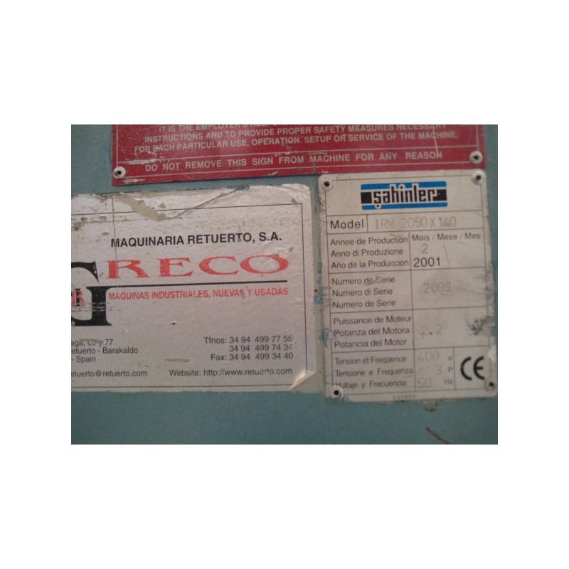 SAHINLER IRM 2050 X 140