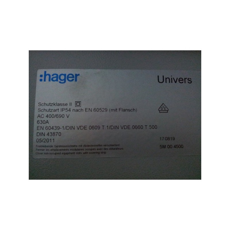 Cuadro eléctrico Hager