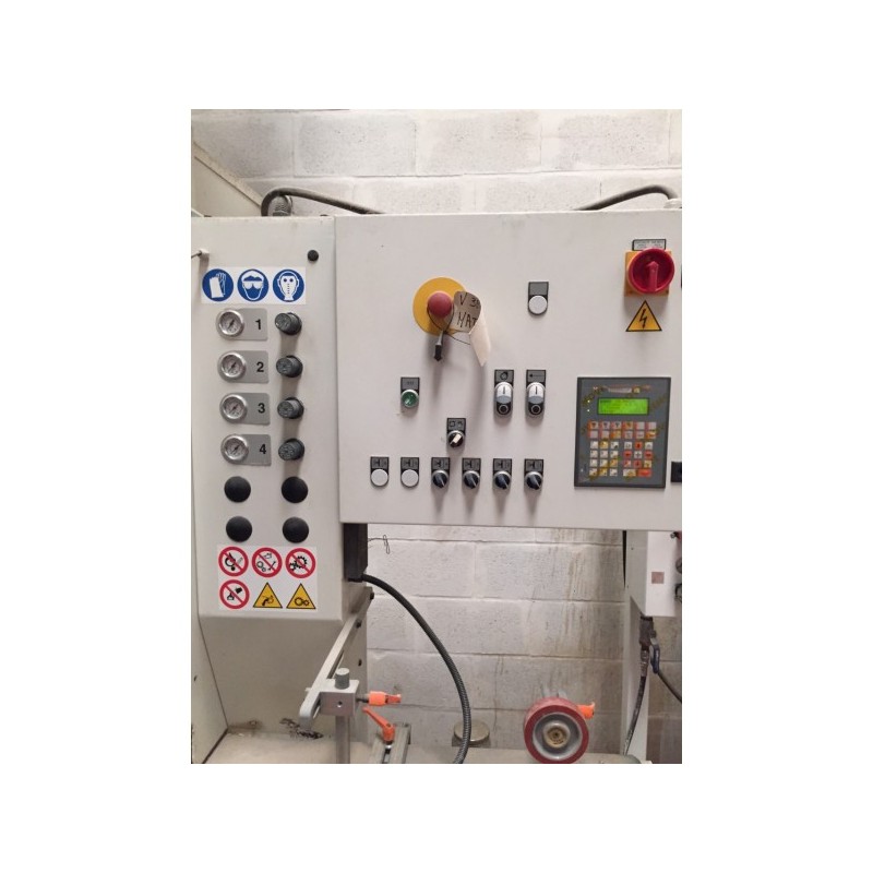 Barnizadora lineal IRIDE + Cargador de 2 brazos