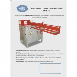 MHR125 Machine de coupe de blocs et de baguettes - Scies à bois