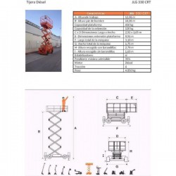 FORBICI DIESEL 330 CRT, 12 M. JLG - Piattaforme