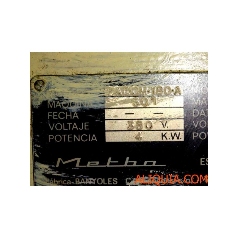 FRESADORA HIDRAULICA METBA