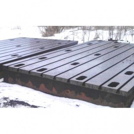 Döküm demir yatak plakası 2750 x 5000 mm