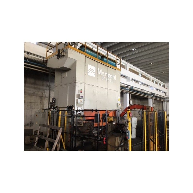 Pressa Manzoni 630 ton con piano estraibile 
