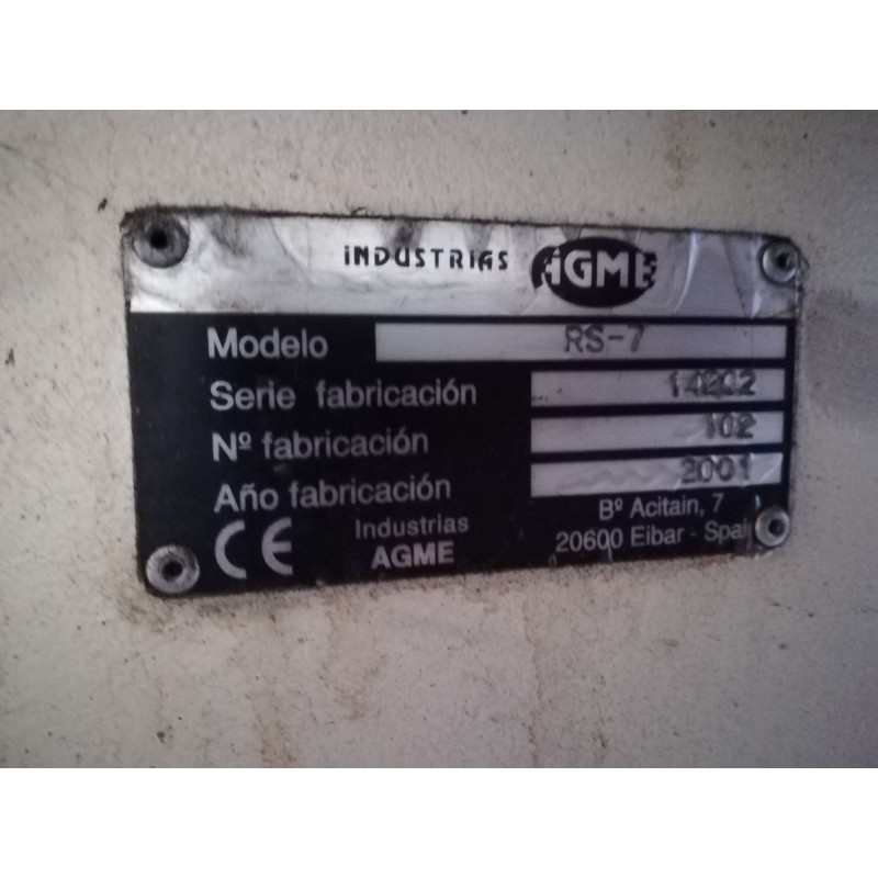 Maquinaria AGME RS7 · De ocasión | ZonaCNC